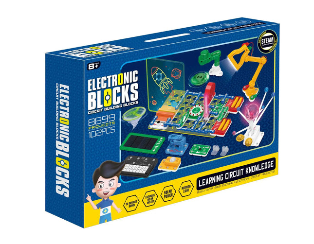 STEM Education Building Blocks Electronic Science Physics Technology Experiment New Toy Set Gift for Children Birthday