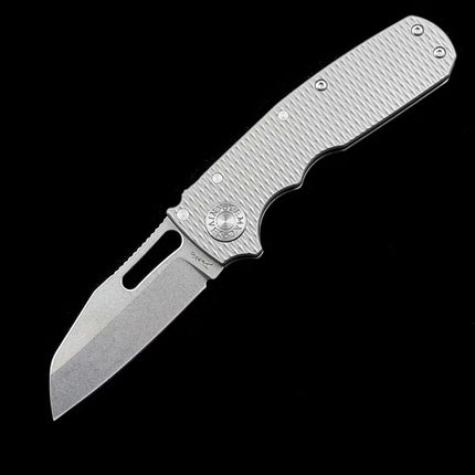 Andrew Demko Shark Cub Deep Carry Ceramic Bearing Titanium Handle Mark S35VN  Folding knife