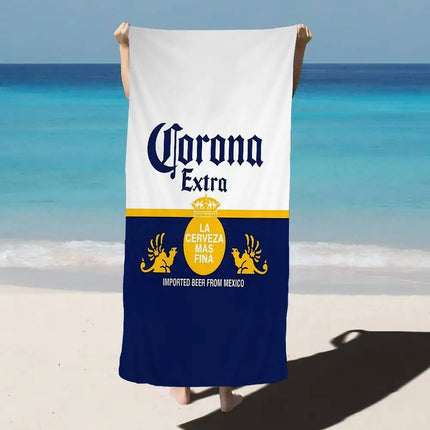 Corona Extra Beer Microfiber Beach Towel Absorbent Quick Dry Soft Yoga Swimming Resort Mountain Climbing Towel