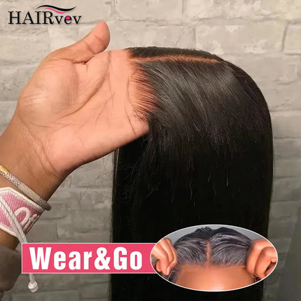 Glueless Wigs Human Hair 7x5 Pre Cut Lace Closure 13x6 Straight HD Lace Frontal Human Hair Wigs For Women Pre Pluck Wear And Go