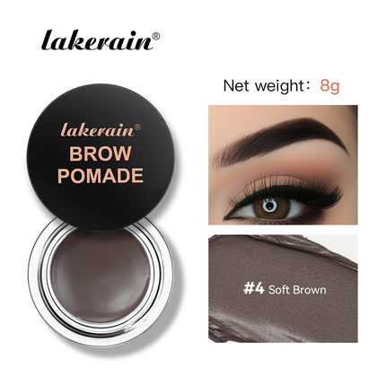 6Color Matte Black Wild Eyebrow Cream 3D Natural Tint Eyebrow Enhancers Gel Wax Waterproof Long Lasting Eye Makeup Cosmetic Tool