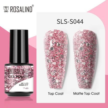 ROSALIND Gel Nail Polish UV Base Top Coat Soff Off Stamping Polish All For Art Manicure Semi Permanant Gel Nail Fast Shipping