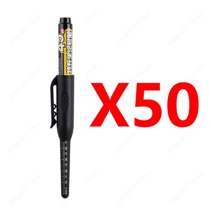 100-1Pcs 45mm Long Nib Head Carpenter Marker Pens White/Black/Blue/Red Hole Marker Pen for Measuring Woodworking Hand Tools