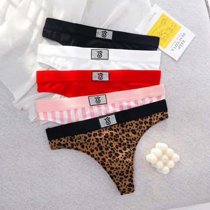 Victoria's Secret High Waist Underwear Sexy Lingerie Women Panties Seamless Lace Thongs Comfortable Breathable Panty
