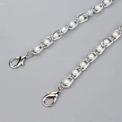 Women Imitated Pearl Bag Chain Long Crossbody Shoulder Bag Strap Handbag Female Replacement Handle Belt Parts 40/60/100/110cm