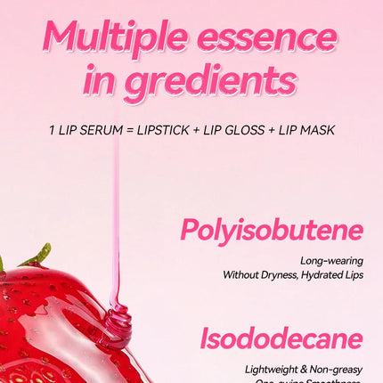 Fruit-flavored Enhancing Complexion Lip Serum, Hydrates and Moisturizes, Does Not Stick To The Cup, Convenient for Daily Use