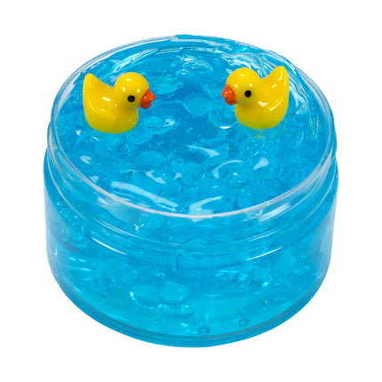 120ml Clear Beads Slime Kit with Duck Charms - Perfect Anti Stress Stretchy & Non-Sticky Crystal Slime Gift for Kids Teens