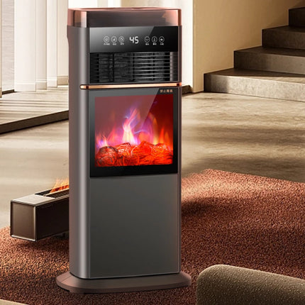 Electric Fireplace Heater Portable Space Heater with 3D Realistic Dancing Flame Effect Spray Humidifier Floor  Warm Air Heaters