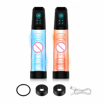 Waterproof Male Electric Powerful Suction Vacuum Penis Pump Masturbator Penis Enlargement Extension Adult Sex Toy for Men