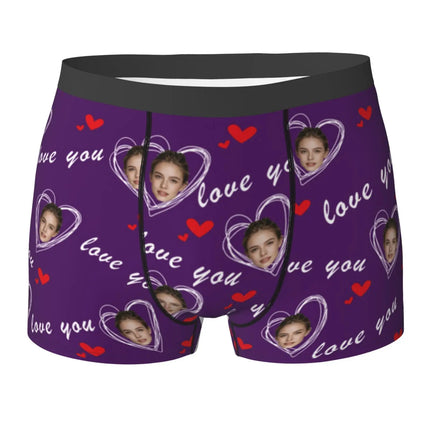 Personalized Face Photo Underwear Custom Boxer Briefs Custom Men Birthday Gift For Husband Anniversary Gift for Dad