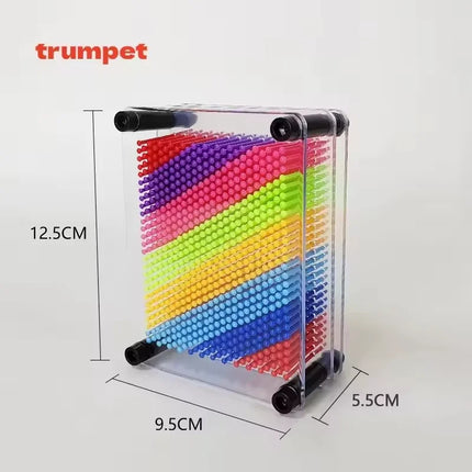 3D Clone Pin Compression Art Clone Hand Model Children's Toy Screen Insertion Pin Board Sculpture Painting Carving Illustration