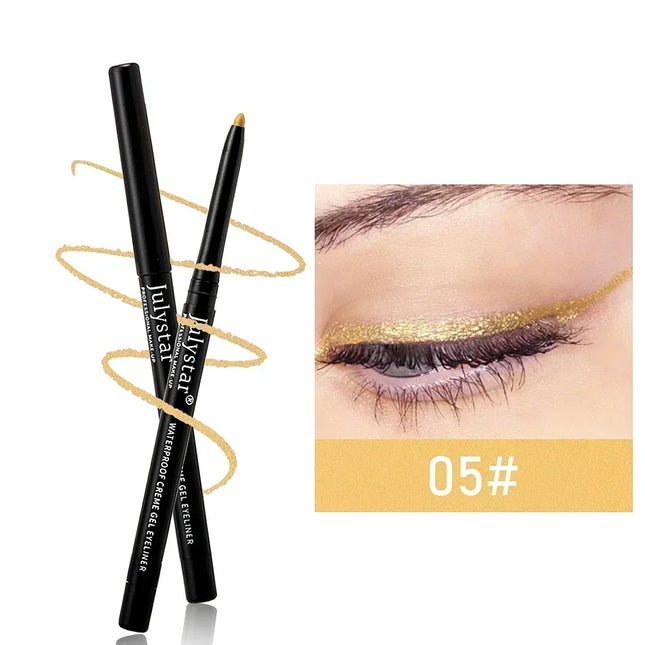 3Pcs Waterproof & Sweat-Proof Black Eyeliner Pencil - Long-LastingSmudge-Proof for Bold Eye Makeup, Easy Glide Formula for Perfe