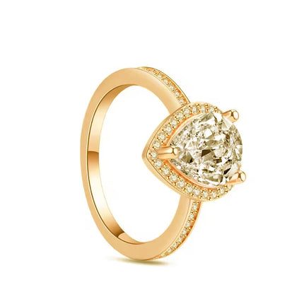 18K Gold Plated 925 Sterling Silver Flowers And Leaves Disc-shaped Ring 6 7 8 9 Rings Wedding Fashion Fine Luxury Jewelry Women