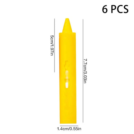 6Pcs Washable Bath Crayons Colorful Drawing In The Tub Easy Clean Crayons Kids Colorful Funny Art Toy Graffiti Bathroom Crayon