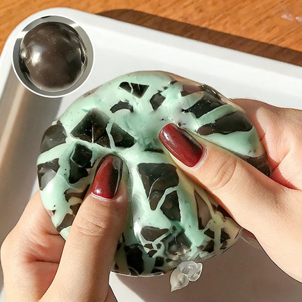 New Crunchy Chocolate ASMR Handmade Ball Stress Anxiety Relief Slow Rebound Squishy Squeeze Sensory Fidget Gifts For Kids Adults