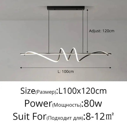 Simple Led Pendant Lights Modern Hotel Homestay Restaurant Bedroom Bar Long Chandelier Modern Home Interior Decor Lighting Lamps