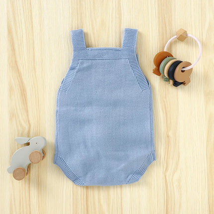 Newborn Baby Bodysuit Knit Infant Boys Girls Jumpsuit Long Sleeve Spring Toddler Kid Clothing   Cute Cartoon Rabbit 0-18M Easter