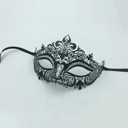 Lady Women Crown Style Sexy Half Face Ultra-light Metal Mask Halloween Party Masquerade Evening Mardi Gras Funny Costume Props