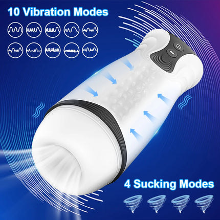 Automatic Male Mastubator Vibration Blowjob Machine for Men Masturbation Cup Sex Toys Adult Goods for Men Masturbate Supplies