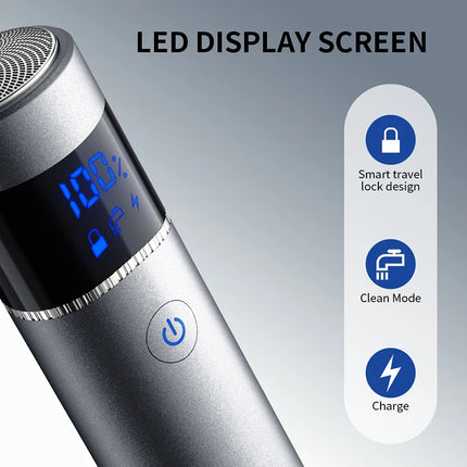 Portable Mini Men's Electric Shaver IPX7 Waterproof Razor Beard Trimmer for Travel and car Portable Shaving Machine