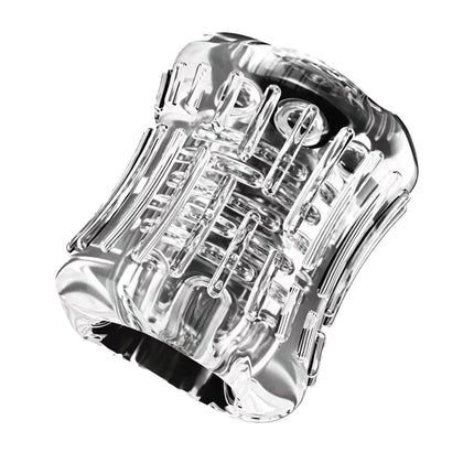 Reusable Male Masturbator Cup Male Masterburbatar Penis Sleeve Sex Toys Transparent Crystal Vagina Textured Tunnel Pocket Pussy