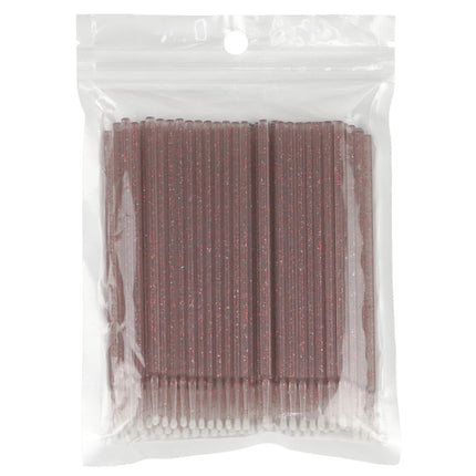 100pcs Eyelash Cleaning Brushes Micro Cotton Swab Individual Removing Makeup Brush Eyelashes Microbrush Beauty Clean Tools