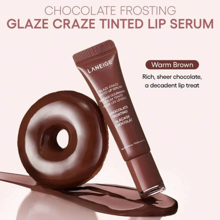 Laneige Lip Gloss Cinnamon Sugar Strawberry Sprinkles Chocolate Frost Donut Lip Balm Lightweight Hydrate Nourish Repair Lip Oil