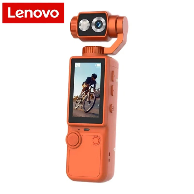 Lenovo 4K Hd Wifi Sports Wearable Camera Hold In Hand Travel Bicycle Driver Recorder Mini Sports Cam For Motorcycle and Vlogging