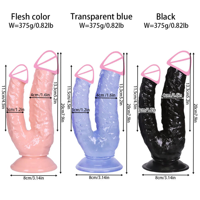 2026 Double Dildos Big Anal Butt Plug Soft Smooth For Sex Machine Double Headed Penis For Women Man Couples Huge Dildo Sex Toys