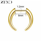 142-Gold-8MM / Nose Rings & Studs