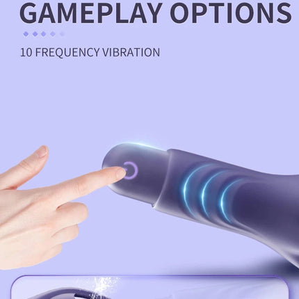 Powerful Vibrating Glans Trainer for Men Masturbator Penis G Spot Soft Fingertip Prolong Endurance Massage Vibrator Erotic Toys- VIBRATEUR
