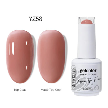 Arte Clavo HEMA TPO FREE Gel Nail Polish 15ML Long Lasting For Manicure Semi Permanent Nail Art UV LED Gel Varnish Nail Supplies