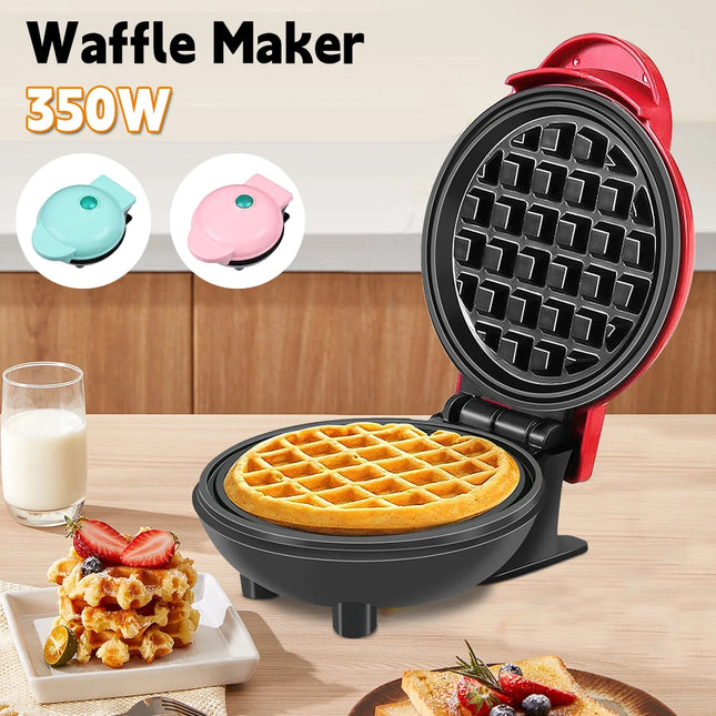 350W Mini Waffle Maker Electric Breakfast Maker Non-Stick Pancake Bubble Egg Cake Oven Pan Eggette Machine