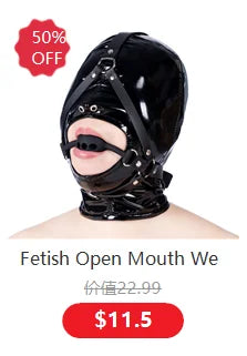 Exotic Accessories of Leather Bondage Fetish Eye Mask Sex Toys for Women Couples Bdsm Cosplay Blindfold Erotic Flirting Costumes