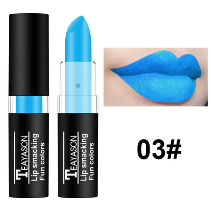 Vampire Cosplay Matte Lipstick Moisturizing Long Lasting Waterproof Non Fade Black White Colorful Lip Gloss