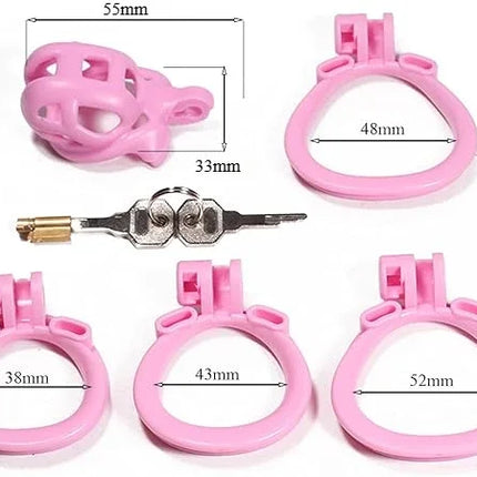 6.0 3D Printing Chastity Cage Curve Rings Fidelity Cage Extreme Micro Cock Cage Hentai Invisible Sex Toy for Male SM Sex Game