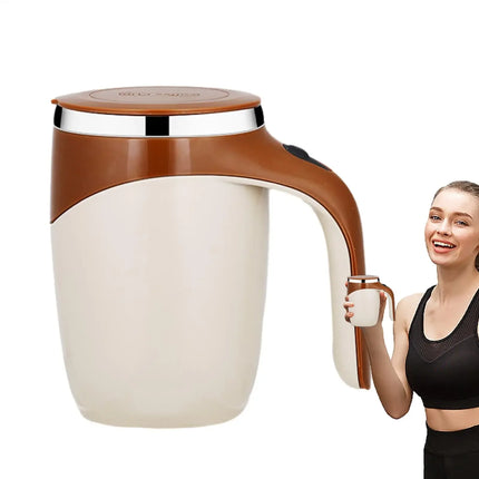 Fully automatic mixing cup, rechargeable soy milk, sesame paste water cup, portable electric magnetic rotating shaker coffee cup