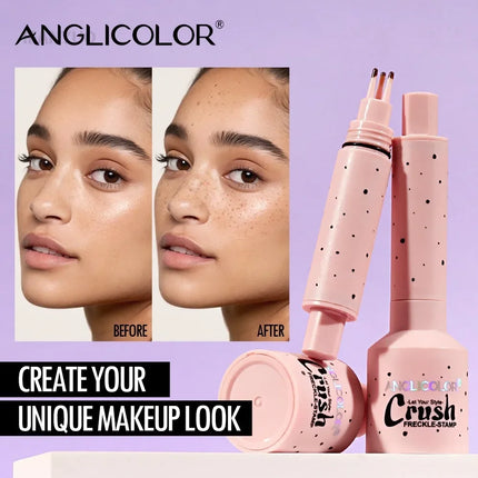 Five-point Freckle Stamp Natural Waterproof Quick Dry Liquid Freckles Pen Long Lasting Air Cushion Freckles Stick Dot Spot Tool