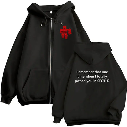 Funny Blame John Meme Zipper Hoodie Shedletsky Forsaken Fashion Autumn/Winter Sweatshirt Men Women Casual Oversized Coats Hoody