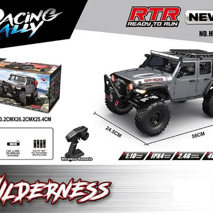 New 1/10 HB R1011 RTR Remote Control Vehicle 2.4G Full Proportional Rock Crawler LED Light 4WD Off-Road Climbing Car Toys Gifts