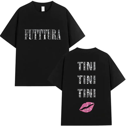 Singer TINI STOESSEL Futtura Tour New Album 2025 Graphic T-shirts Men Women Fashion Harajuku Short Sleeve Cotton Tees streetwear