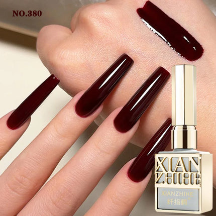 Autumn Winter Chocolate Brown Nail Polish Gel Maillard Caramel Color Gel Nail Supplies for Professional Nail Art DIY Nail Salon