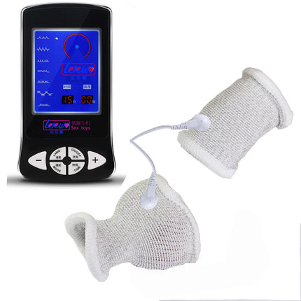 Electro Shock Therapy Conductive Elastic Penis Ring,Electric Play Cock And Ball Stretcher,E-stim Bdsm Toy,Men Electro Stimulator