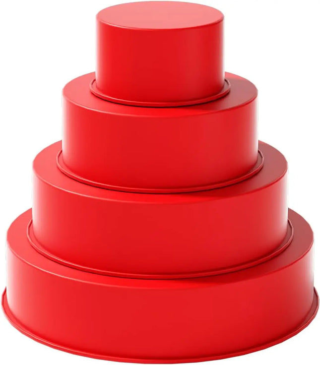 Silicone Cake Pan, Non-stick Silicone Round Cake Mold for Baking, Silicone Baking Pan Set for Cake,cheesecake and Chocolate Cake