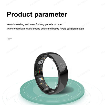 Smart Ring NFC Ring Health Fitness Tracker Ceramic Health Ring 2025 Sleep Tracking Heart Rate Blood Pressure with Charging Case