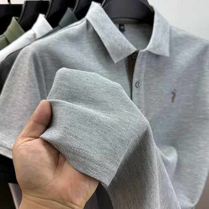 Luxury brand, 100% cotton, short sleeve polo shirt, new summer trend, Paul pony embroidery, T-shirt, business, golf, casual men's wear