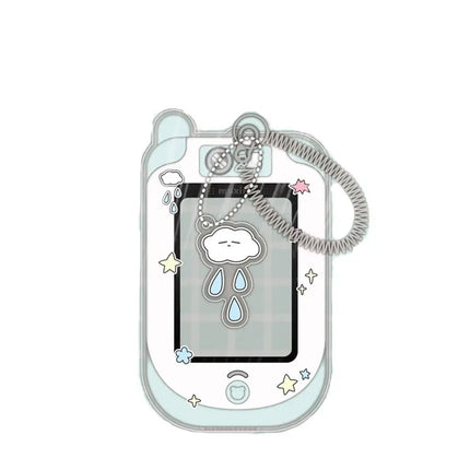 Crystal Butterfly 3 Inch Acrylic Card Holder Photocards Display Credit ID Bank Card Protective Case Keychain Pendant Fashion