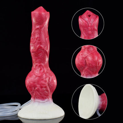 NNSX Fantasy Squirting Dildo with Suction Cup Dog/Wolf Knot Ejaculation Penis Silicone Female Masturbation Adult Anal Sex Toys