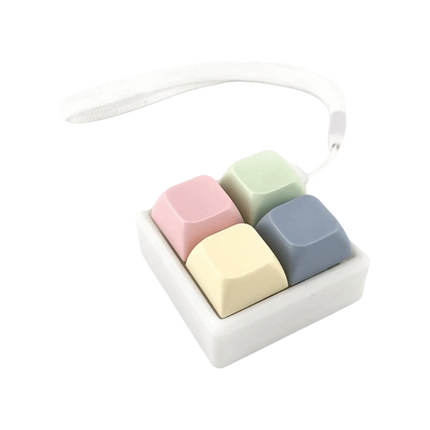 Relaxing 4/9 Keys Finger Keyboard Keycap Key Button Decompression Toy Stress Relief Gadget Pinch Toy Adult