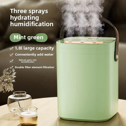 USB Connected Three Nozzle Humidifier 1.8L Large Capacity 3-Gear Adjustment Essential Oil Diffuser With LED Night Light